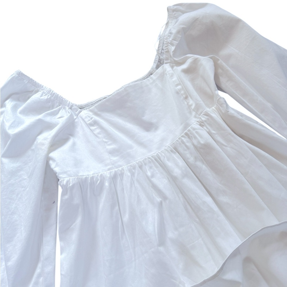 Twik Organic cotton Square-neck poplin babydoll dress, Sz small. GUC - Picture 7 of 9